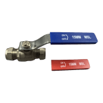 15mm Full Bore Lever Ball Valve | Universal Red & Blue Handle Isolation Valve for Hot and Cold Water - Image 2