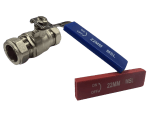22mm Full Bore Lever Ball Valve | Universal Red & Blue Handle Isolation Valve for Hot and Cold Water - Image 2
