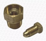 1/8" Brass Threaded Radiator Vent Nipple - Bleed Valve 9.5mm Thread - Image 2