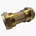 28mm Single Check Valve Brass Non Return Valve Compression