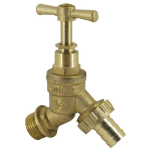 2 x WRAS APPROVED Outdoor Garden Tap Hose Union Bib Tap 1/2" Brass - Image 2