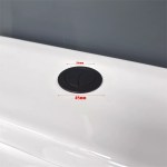 Black Toilet Push Button for Mechanical Top Flush Valve Cisterns Dual Flush - Image 4