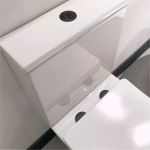 Black Toilet Push Button Dual Flush & Slimline Toilet Seat Hinge Fixing Covers - Image 2