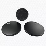 Black Toilet Push Button Dual Flush & Slimline Toilet Seat Hinge Fixing Covers - Image 11