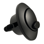 Black Flush Valve Replacement Dual Flush Push Button fits Flushdaddy