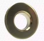 Brushed Brass Gold Basin Overflow Hole Cover | Decorative Sink Finishing Cap - Image 7