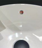 Matt Black Basin Overflow Hole Cover | Decorative Sink Finishing Cap - Image 4