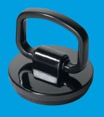 45mm Diameter Bath / Kitchen Sink Plug With Pull Handle - Black - Image 2