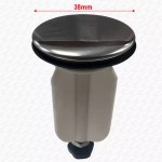 38mm Small Basin Bathroom Sink Pop Up Plug Plastic Plug Metal Top - Image 3