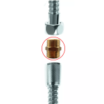 Brass Shower Hose Joiner Extender | 1/2" BSP Male-to-Male Connector