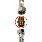 Brass Basin Flexi Tap Hose Joiner | 1/2" BSP Extender Fitting