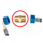 Brass Washing Machine & Dishwasher Hose Joiner | 3/4" BSP Extender Fitting