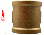 1/2" BSP Brass Threaded Socket Joiner | Female-to-Female Plumbing Fitting - Image 3