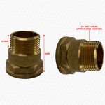 3/4" BSP Brass Tap Extension | Male-to-Female Threaded Extender - Image 3