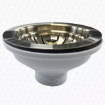 Kitchen Sink Basket Strainer Waste Drain Brushed Brass Gold for 90mm Hole - Image 6