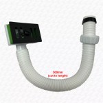 MATTE MATT BLACK 90mm Basket Strainer Waste & Rectangular Overflow Grill - Image 4