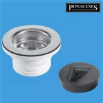 McAlpine BSW10P 1.5" Kitchen Sink Waste | 70mm Flange | Centre Screw Fixing - Image 3