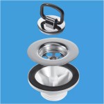 BSW6CP2H Belfast Butler Sink Waste For Weir Overflow Style Sinks + Chrome Plug