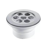 McALPINE 1.25" Waste Flush Grated Centre Pin 70mm Flange ideal for Caravan Bowls - Image 2