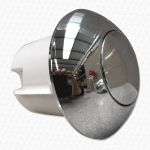 Thomas Dudley 316562 Pinto Pneumatic 91mm Single Flush Push Button - Chrome