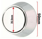 Cone Shaped Pneumatic Air Push Toilet Push Button Single Flush - Image 3