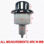 Thomas Dudley 324379 Royal Palm Push Pneumatic Single Flush Button - Chrome - Image 3