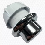 Thomas Dudley 324379 Royal Palm Push Pneumatic Single Flush Button - Chrome