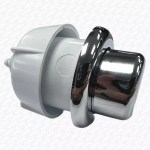 Thomas Dudley 324379 Royal Palm Push Pneumatic Single Flush Button - Chrome - Image 6