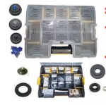 100-Piece Ultimate Plumbers Toilet Repair Washer & Seal Professional Selection Box