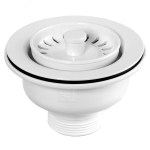 McAlpine BWST-WH Kitchen Sink Basket Strainer Waste | 113mm Flange | White Finish