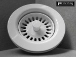 McAlpine BWST-WH Kitchen Sink Basket Strainer Waste | 113mm Flange | White Finish - Image 4