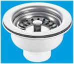 McAlpine BWSTSS Centre Pin Basket Strainer Waste | 113mm Stainless Steel Flange - Image 2