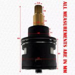 Vado C-801-33/2P Replacement Diverter Cartridge | 2-Way Ceramic Disc Valve - Image 2