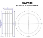 CAP100 McALPINE - 110mm Soil Pipe Temporary Plug / Bung - Image 3