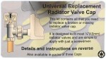 Chrome Plated Radiator Valve Cap Universal Replacement Head / Handle - Image 4