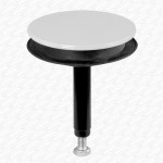 White 45mm Diameter Kitchen Sink Pop Up Waste Plug McAlpine CARD-14