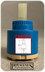 CART015 35mm Ceramic Disc Monobloc Tap Cartridge | Replacement Valve - Image 2