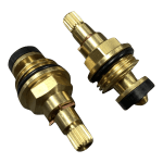 CARTT / A2 Rubber Washer Tap Cartridges PAIR of Valves 20 Spline x 7.6mm - Image 4