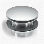 McAlpine CBW70-CB Chrome Plated Brass 70mm Clicker Bath Waste Drain