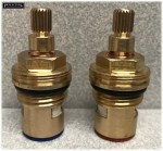 CC1 / A6 Ceramic Disc Tap Cartridge Valves 20 Spline x 7.7mm PAIR - Image 3