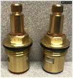 CC10 / B6 Ceramic Disc Tap Cartridge Valves 24 Spline x 8mm PAIR - Image 3