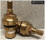 CC16 / A6 Ceramic Disc Tap Cartridge Valves 20 Spline x 7.6mm PAIR