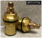 CC17 / A2 Ceramic Disc Tap Cartridge Valves 20 Spline x 7.6mm PAIR