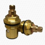 Ceramic Disc Quarter Turn Tap Valves | 20 Spline 7.6mm Pair fits some B&Q Taps