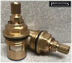 CC4 / A6 Ceramic Disc Tap Cartridge Valves 20 Spline x 7.8mm PAIR