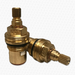 Ceramic Disc Quarter Turn Tap Valves | 18 Spline 8mm Pair fits some Older Franke Taps