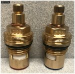 Ceramic Disc Tap Cartridge Valves 24 Spline x 7.8mm PAIR fits SOME Bristan Taps - Image 3