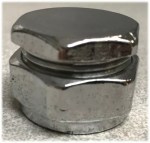 22mm Chrome Compression Stop End | Blanking Cap for Copper and Chrome Pipe - Image 2