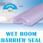 Chameleon Wet Room Floor Seal 1200mm | Clear Rubber Shower Water Barrier