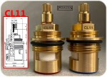 3/4" Bath Tap CL11 / B6 Ceramic Disc Tap Cartridge Valves 24 Spline x 7.7mm PAIR - Image 2